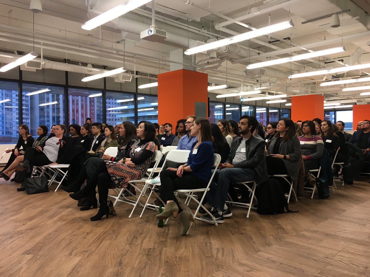 RogersBiz's tweet photo. “#Technological change is global. Do not be afraid to #askquestions so you can truly #innovate.” - @nyla_ of @RogersBiz #111LeaderSeries #TechTO https://t.co/o05F0tWvIu