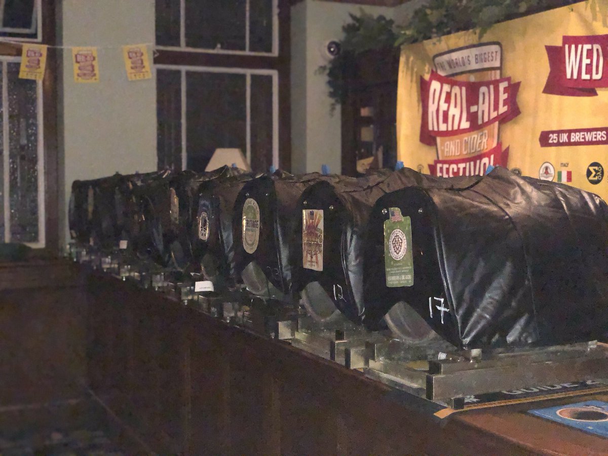JDWHarrow's tweet image. Our Ale Champion Jazz was over at @greenwood_the helping out for the early launch of @jdwtweet Real Ale &amp;amp; Cider Festival. A great turnout for the pre-launch day thanks to @WMDX_CAMRA @NLondonCAMRA members. Pictures are just a 1/4 of what was on offer! #Harrow #realalefestival  !!