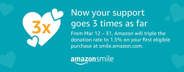 3x your impact! Amazon is tripling the donation rate on your first smile.amazon.com purchase - through March 31! Go to smile.amazon.com/ch/58-1458925 and Amazon donates to 
The Hearing &amp; Speech Foundation.