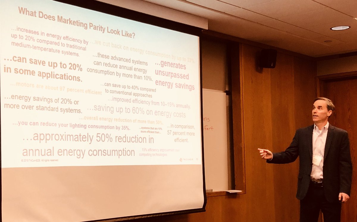 Parity in marketing? Yep. Great presentation from @EifertB2B with @tricomb2b