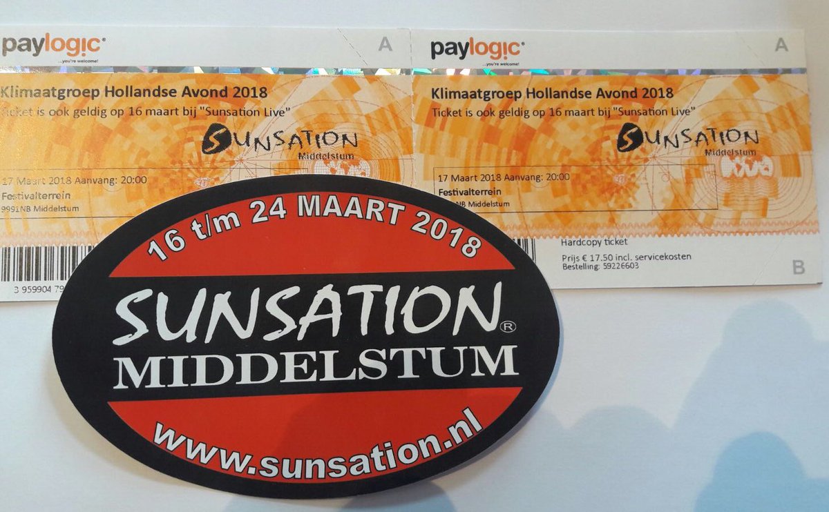 UZBVogel's tweet photo. Volg, Retweet &amp; Win!! 

Volg onze pagina en deel dit bericht, dan maak je kans op twee vrijkaarten voor Sunsation in Middelstum!!

Je kunt twee dagen plezier hebben, de tickets zijn namelijk geldig op 16 en 17 maart. https://t.co/do1ojX7IlT