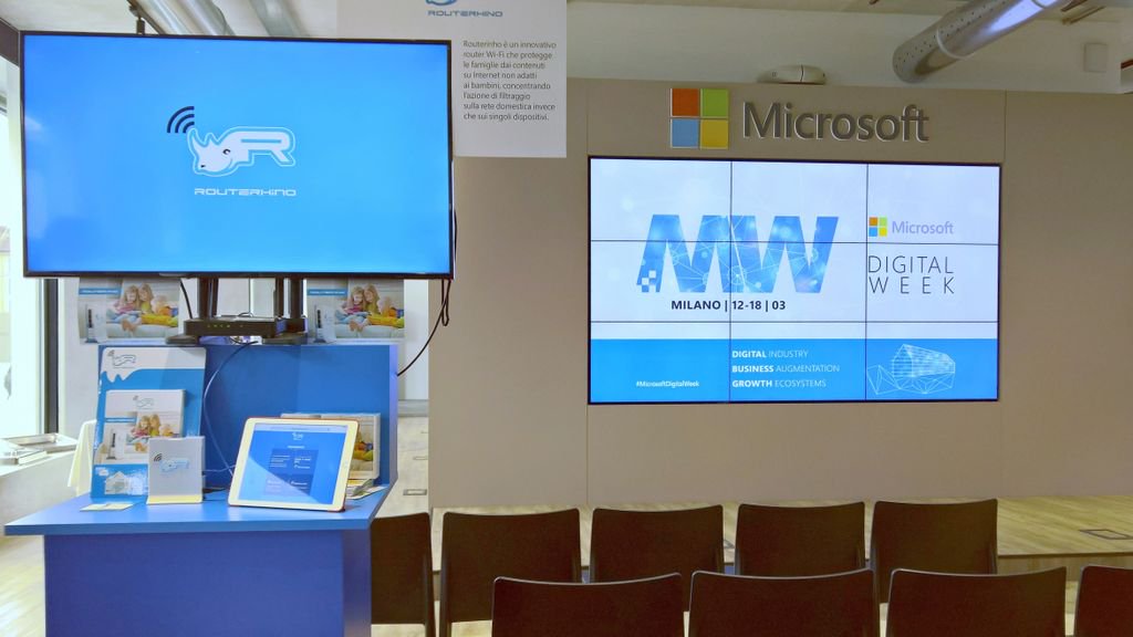 routerhino's tweet photo. #Routerhino Wi-Fi per bambini​ per la #MicrosoftDigitalWeek nello spazio che ci è stato riservato all'interno della Microsoft House​!

Sabato e Domenica ingresso libero alle famiglie con eventi dedicati a bambini e ragazzi dai 5 ai 19 anni
https://t.co/y43I77E3g0 https://t.co/eotepIUAUK