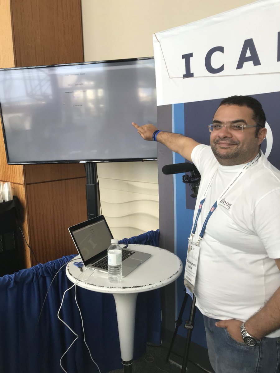 InfoBoothPR's tweet photo. The Hangman game is here. Play and win prizes. #ICANN #ICANN61 https://t.co/sepZkzY4vT