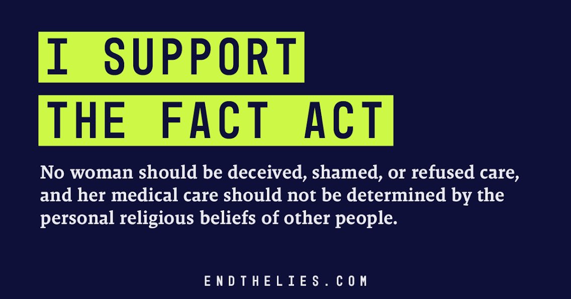 AbortnHackathon's tweet photo. The #ReproFACTAct is straightforward. It simply requires fake women's health centers to disclose whether there is a licensed medical professional at the facility or post a small notice abt the availability of family planning &amp; #reprohealth options. #EndTheLies #ExposeFakeClinics https://t.co/neTWapkrpX