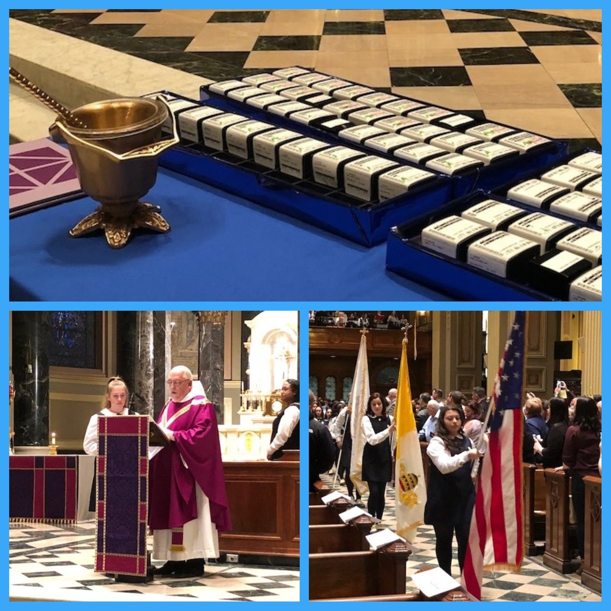 HallahanCGHS's tweet photo. Last night our Juniors received their Hallahan class rings It was a beautiful mass and ring blessing ceremony held at the Cathedral. Congratulations ladies!  #Hallahan #HHProud #Sisterhood #RingMass 💚💙💛❤️ https://t.co/WT0VxcPaxT