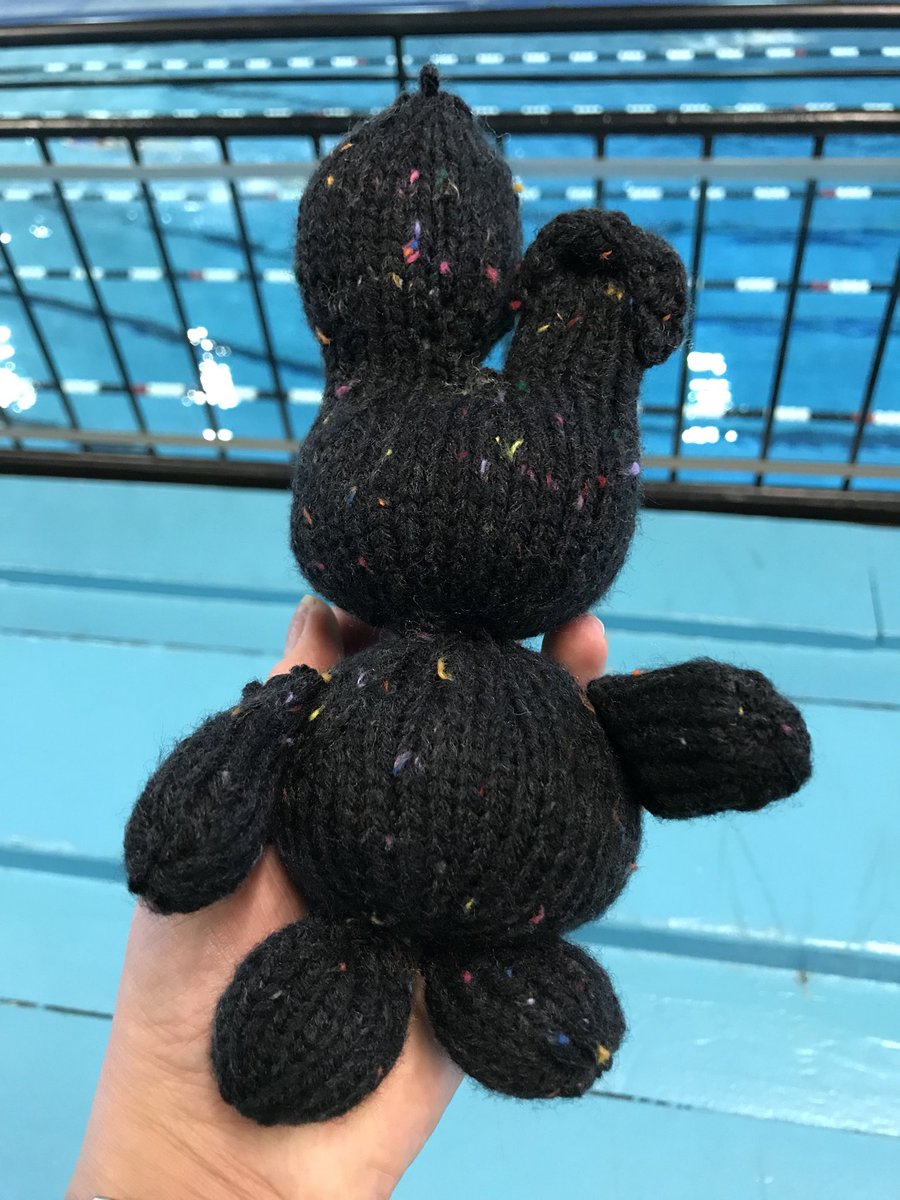 justleigh73's tweet image. Wee bunny just needs some facial features stitched on and s/he is all done! #poolproject #poolmom #poolsideknitting