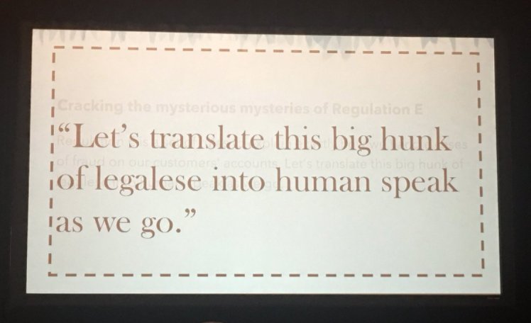 jonburkhart's tweet photo. Loving @MarketingProfs panel esp @Simple bank where they turned a boring privacy policy into a party invite. Great @SeventhGen @PlumOrganics examples. Ace comment from @smassiveLA on finding need state 1st then act on it. Laugh, cry or other emotions even #WithEmpathy #SXSW2018 https://t.co/wSA6aBfLHG