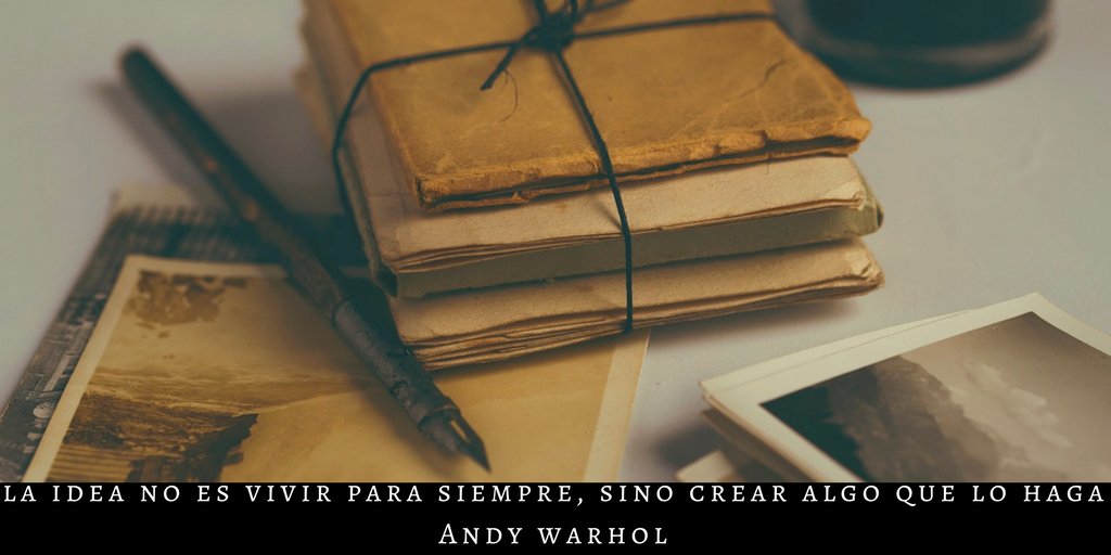 EditorialEntlo's tweet photo. "Las palabras vuelan, lo escrito permanece" #escritores #escritoras #creación #legado #arte #AndyWarhol https://t.co/tJ1lQbvqZO