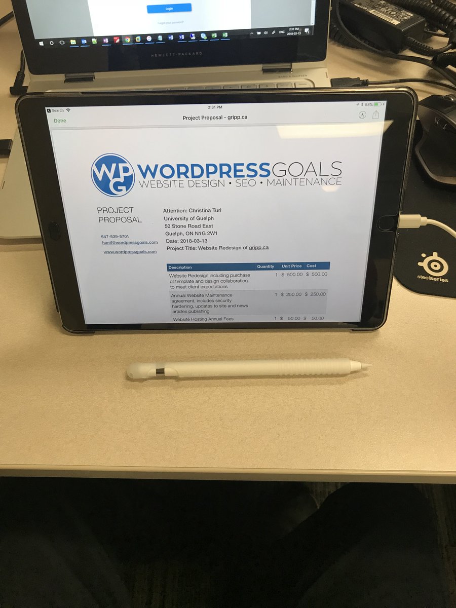 One80IT's tweet image. Creating project proposals on my iPad Pro 👌🏼#ipadpro #webdesign #applepencil