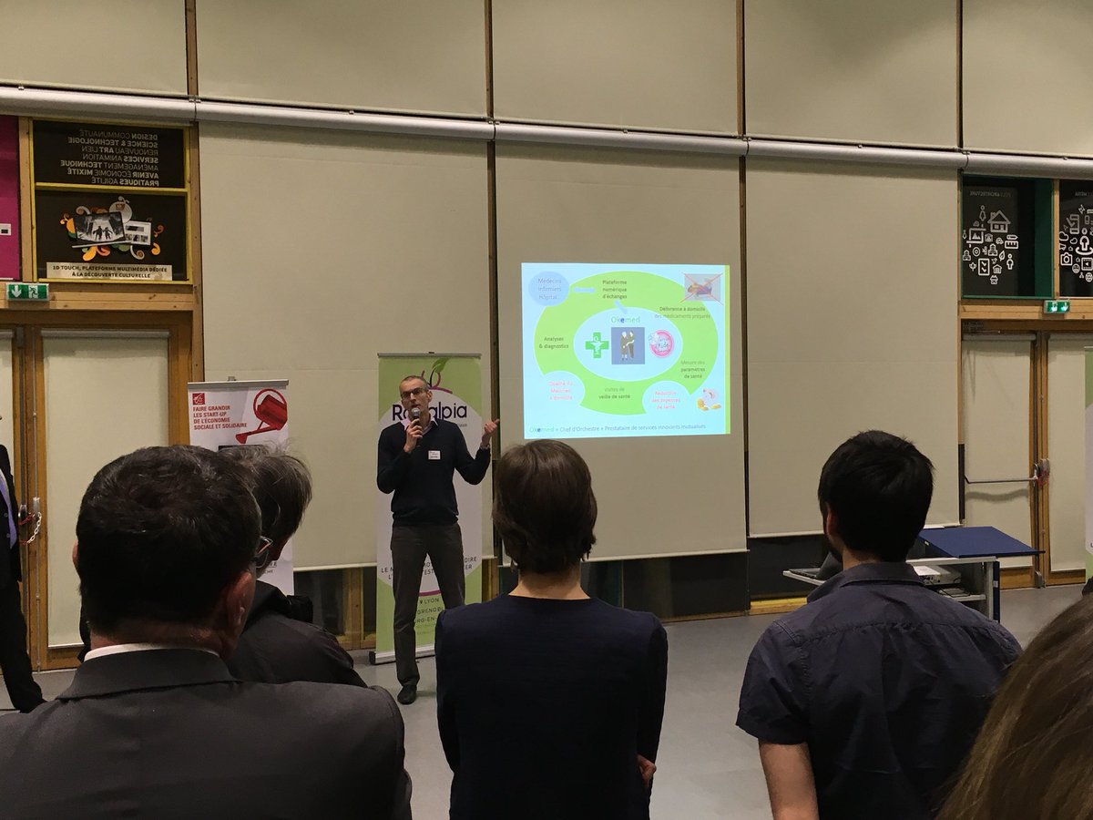 Dernier projet de cette nouvelle promotion : OKEMED, la création d’un écosystème local autour des problématiques de santé 👩🏻‍⚕️🏨. #Santé #IntéretGénéral #SaintEtienne #Sainté @ronalpia