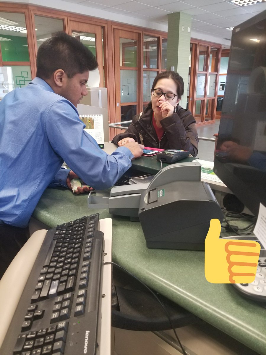 Kevin send an sms text tool for the customer to download the mobile app and he explained everything to her #TDmobileapp