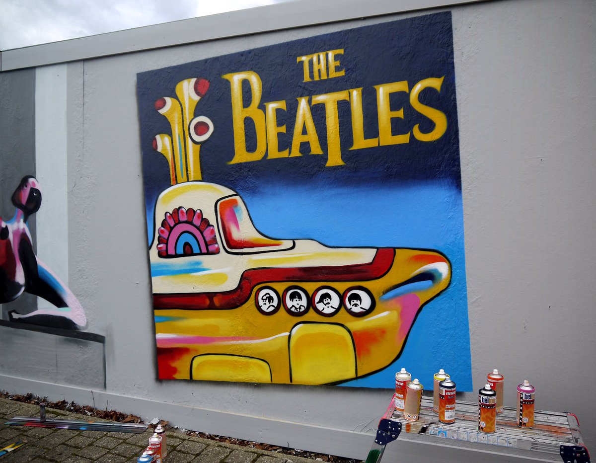 4th painting is complete, to see the 2nd and 3rd you'll have to visit the NDC! @NDCGateshead @RTCNorth @getnorth2018 #getnorth #beatles