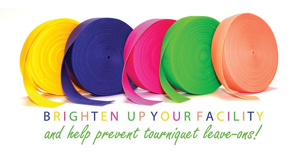 Caresfield's tweet image. Help prevent leave-on accidents with our brightly colored tourniquets! Ask us how you can get free samples today. #platinumcode #tourniquets  #healthcare