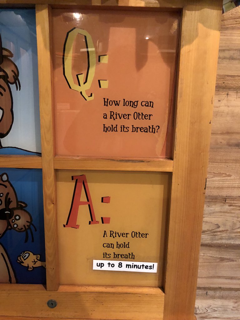Tsnark's tweet photo. How many otters drowned before they updated the sign? https://t.co/56i2dt4aiE