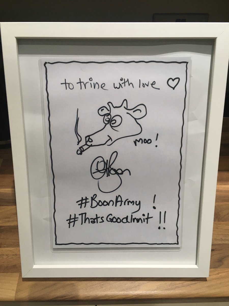 Trineybops's tweet photo. @therealboon thank you for taking time out today, great birthday surprise. #bestpresent @NeilMyers77 #boonarmy #moo #thatsgoodinnit 😍🐮 https://t.co/Qb9uRCUutQ
