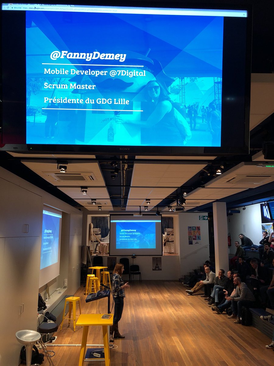 julien_bouquet's tweet photo. Apprenons en plus sur #ReactNative au #GDGLille à @KiabiDigitFact https://t.co/4pjvT2g9Cd