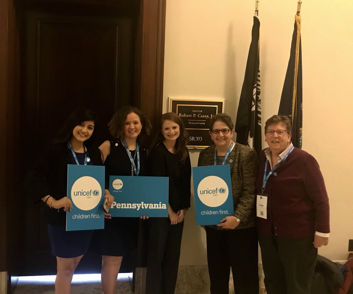 macdowec's tweet photo. Thank you so much @SenBobCasey staff for meeting with us today to discuss PA @UNICEFUSA support for children around the world!! https://t.co/fq7FwOAslM