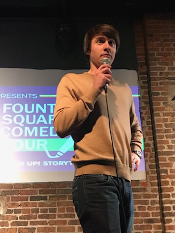fscomedyhour's tweet photo. The amazing @MaxYoder storytelling on Saturday’s #FSComedyHour! https://t.co/2fd39achLN