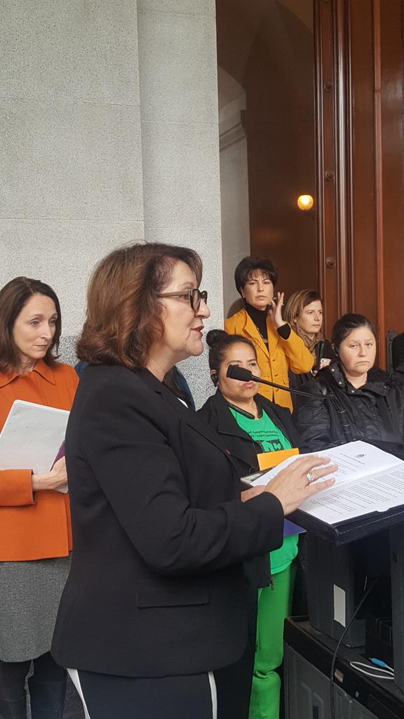 YWCASFMarin's tweet photo. .@AsmReyes47 making sure no victim hears #timesup when she comes forward. #SHAREAct #StrongerCA https://t.co/Qc5CUaoKN8