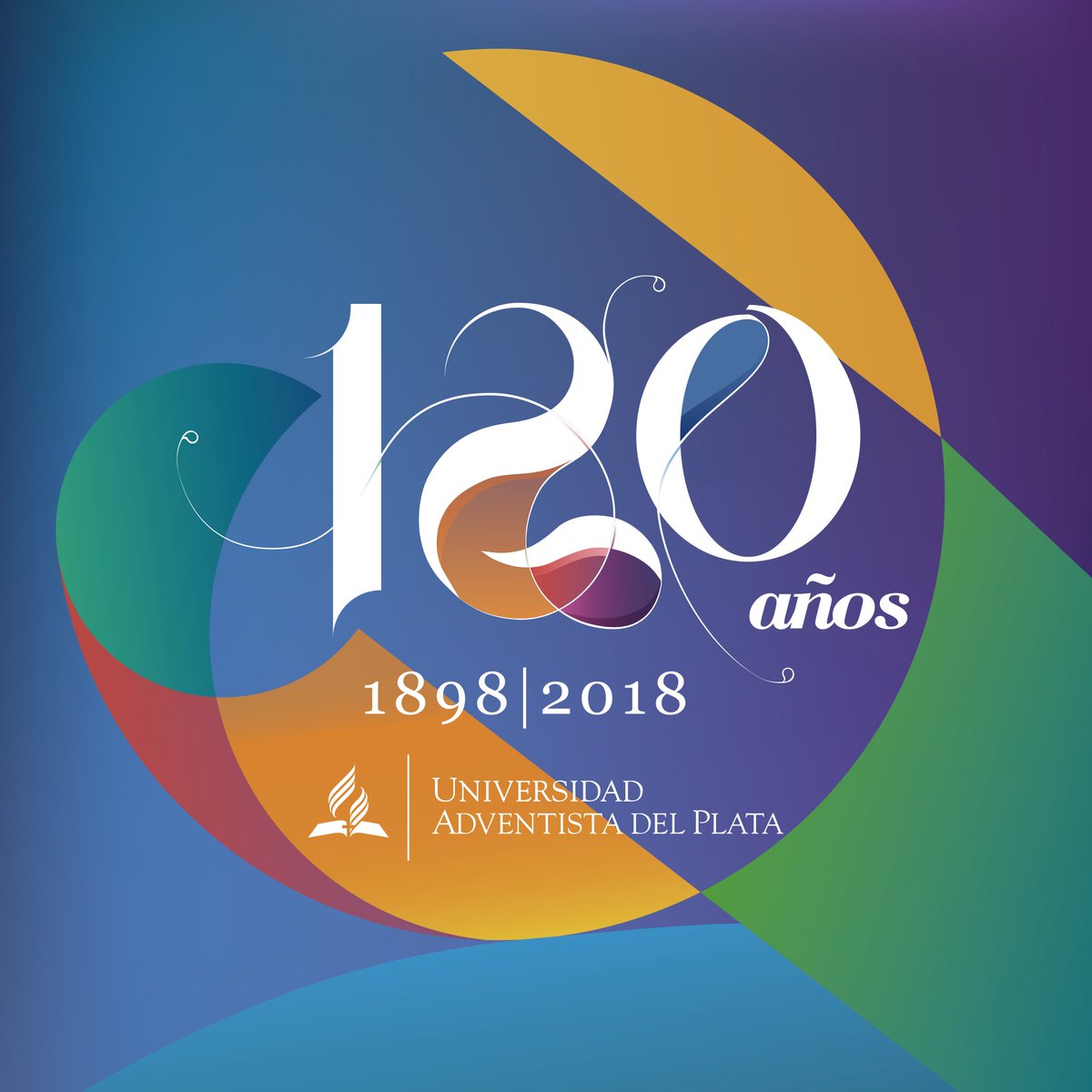 Si! Cumplimos 120 años de vida! Este logo nos acompañará durante todo el 2018. Sus gráficos geométricos nos invitan a crecer, pero también a recordar nuestra rica historia. Sus colores son de celebración, de alegría y agradecimiento a Dios y ustedes por acompañarnos estos años!