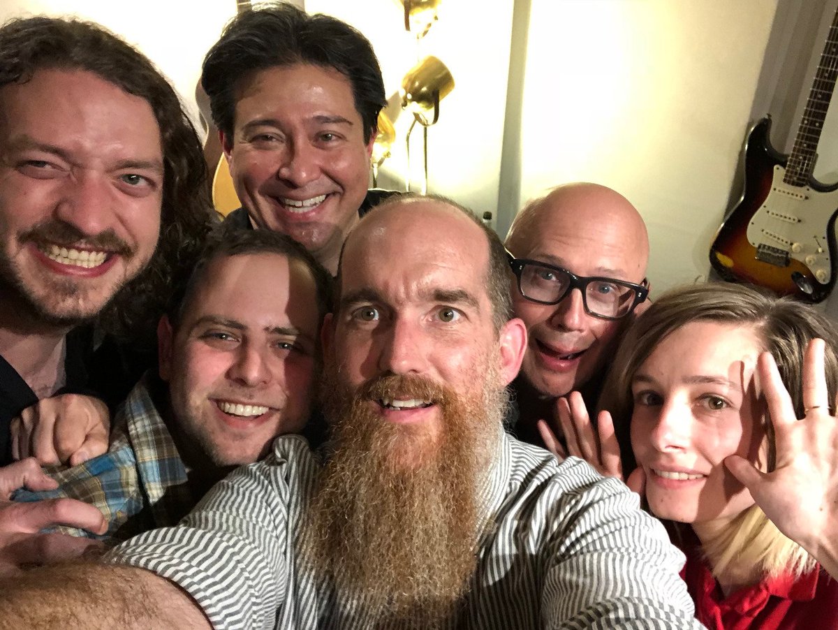 STOKED because we got two exxxxxcellent horn players to lay it down on  our record— Mark Pender (Bruce Springsteen, David Bowie, CONAN) on the  trumpet and ‘bone, and Ron Dziubla (Ricky Martin, Joe Bonamassa, Dean at  Musicians Institute) on the sax. So much fun this rules!!!!!!!