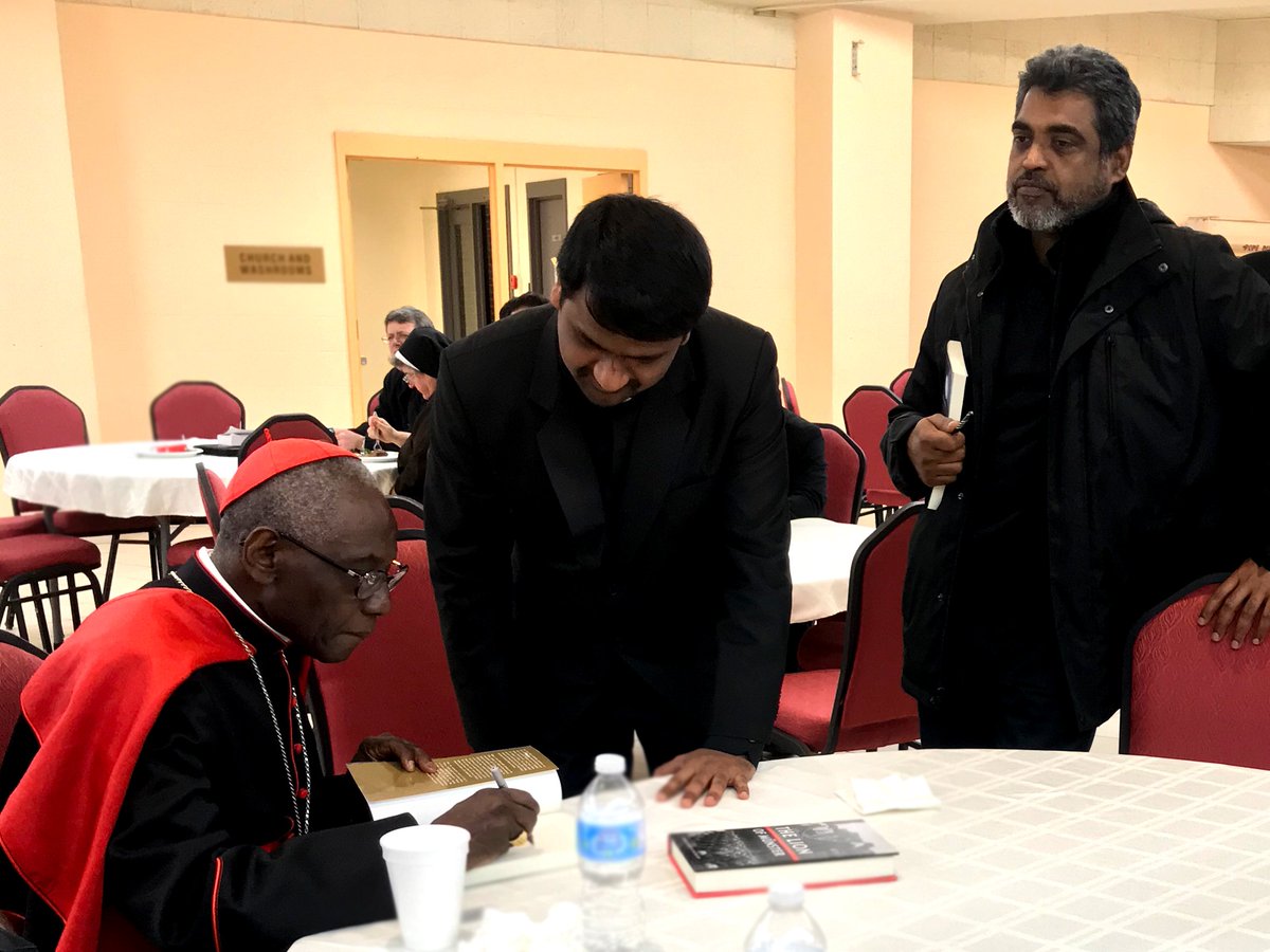 archtoronto's tweet photo. Cardinal Robert Sarah is leading Lenten Days of Recollection for Archdiocese of Toronto priests this week. We are honoured and very thankful. Please pray for our shepherds! #catholicTO @Card_R_Sarah https://t.co/Cx7uYQvlzl