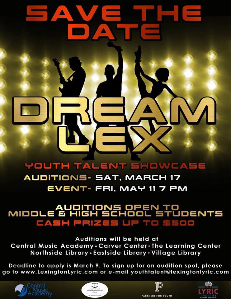 dreamlexington's tweet photo. 📍Central Music Academy
🔜Dream Lex Audition Site
🕙 Saturday, March 17
Take a first class look at one of the Dream Lex Audition Sites. 🎤🎬Don’t forget this Sat. March 17 is Audition Day! All times for auditions will be sent out tomorrow.
#DreamLex #Lexington https://t.co/fwHX29Uawv