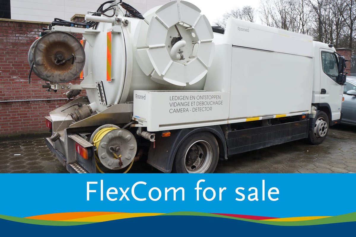 Rioned_NL's tweet photo. Rioned FlexCom te koop! Namens een klant verkopen wij een #FlexCom. De machine is gebouwd in 2013 en gemonteerd op een Mitsubishi Fuso Canter.
Interesse? Stuur een mail naar info@rioned.com of bel 013 - 547 91 00. https://t.co/zak4yaCAKd
