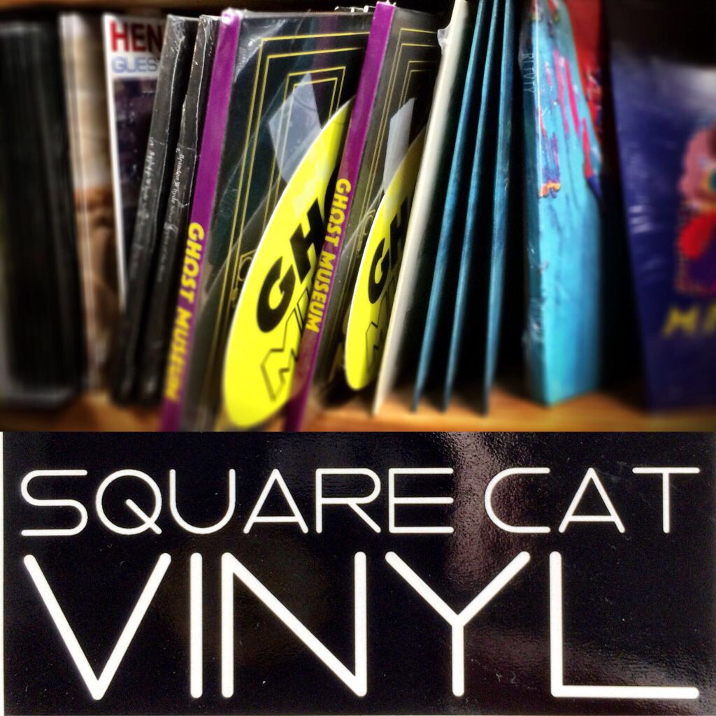 Just restocked Ghost Museum <a href="/SquareCatVinyl/">Square Cat Vinyl</a> in Fountain Square(including stickers!). #RecordStoreDay is around the corner!