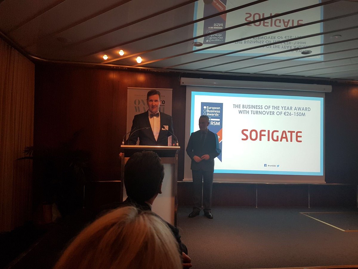 SKarkkila's tweet photo. Thank you @rsmEBA for the Business of the Year Award at today's #OnestoWatch event in Stockholm. @Sofigate colleagues, this is for You! #europeanbusinessawards #nationalwinner #rsmEBA https://t.co/9dC9mmMiZO
