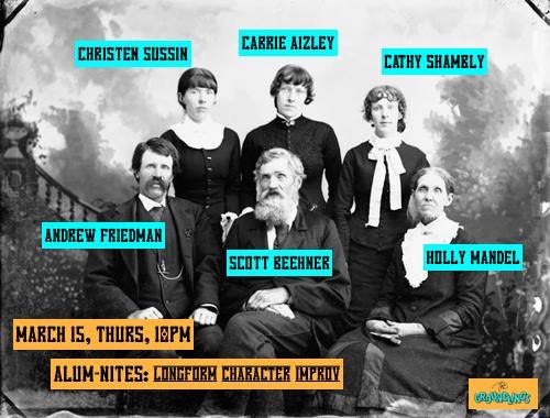 This Thursday at 10pm <a href="/groundlings/">The Groundlings</a>.  Tix online or at box office.  @CarrieAizley, Cathy Shambley, <a href="/hollymandel/">Holly Mandel</a> <a href="/csussin/">Christen Sussin</a> <a href="/scottbeehner/">Scott Beehner</a>