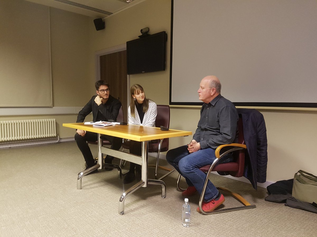 NLSFest's tweet photo. Iain Sinclair is our final talk of the day and we've got a packed room! 📚 #LDNStoryFest18 #secretlondon https://t.co/lLKd1PnAc9