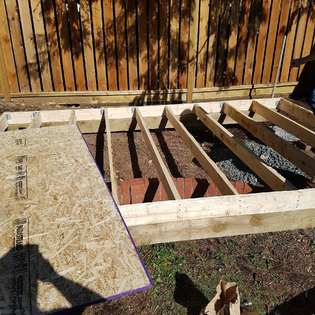 WourConstructio's tweet photo. Building a shed in beautiful weather! #Vancouver #weather #shed https://t.co/KroTCTJpXG