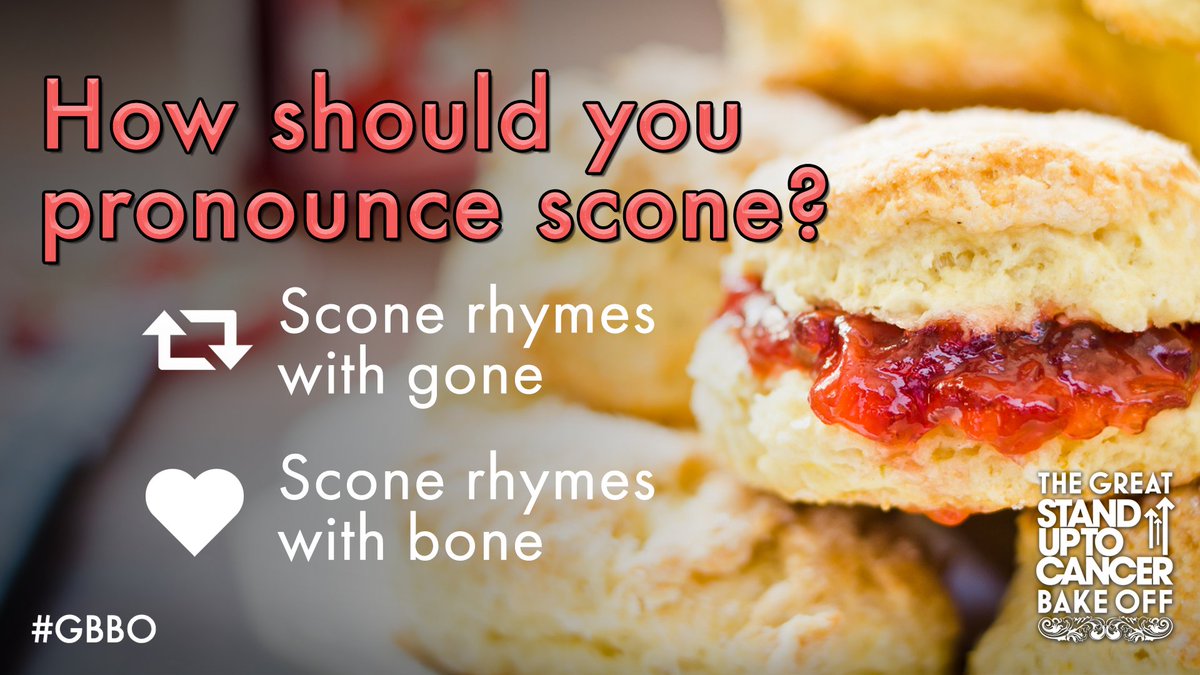 Dear Twitter, it's time to resolve The Great Scone Debate once and for all! #GBBO