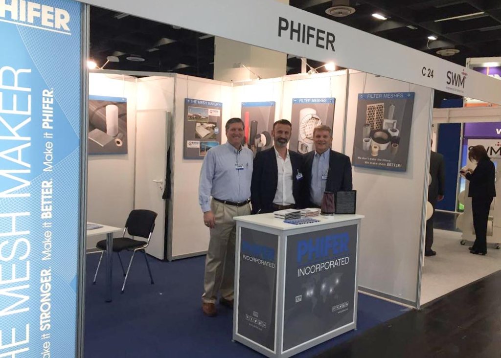 PhiferInc's tweet image. #FILTECH 2018 in Cologne, Germany #Filtration #TheMeshMaker