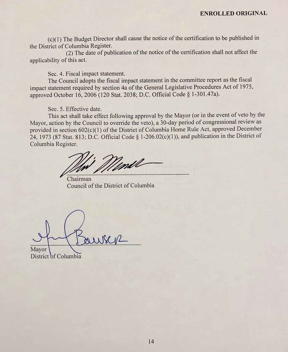 I have signed and will fund the Fair Elections Act.