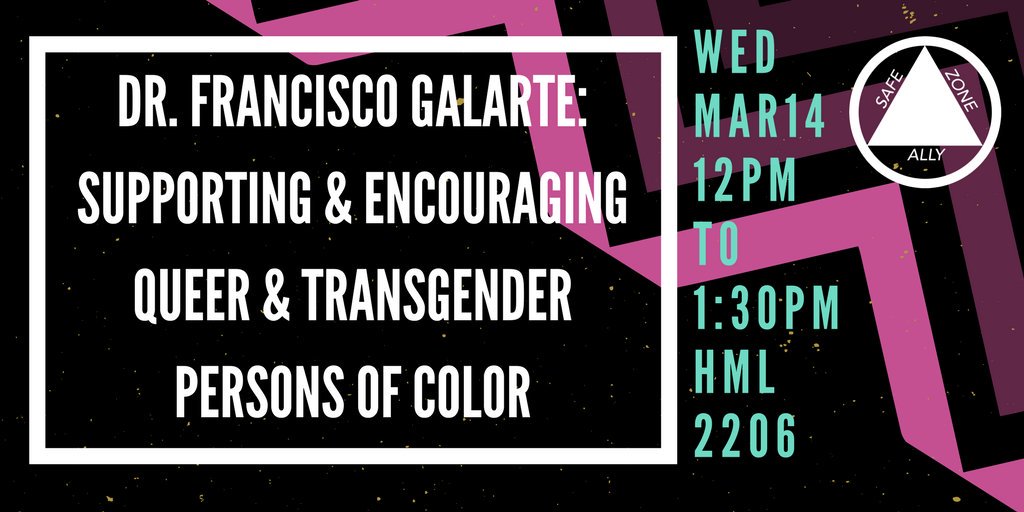 FS_LGBTAllies's tweet photo. TOMORROW: Join us for lunch and a discussion! This is a Safe Zone event #LGBTQ #lgbtsupport #transgender #queer #intersectionality https://t.co/vVHee1ILnN