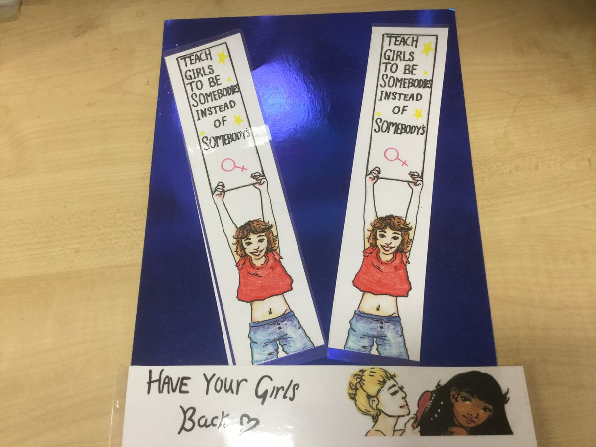 To celebrate #internationalwomensday2018 two of our talented 6th year pupils Erin Kennedy and Erin Hamilton designed and produced fabulous bookmarks to mark the occasion. Available in the library. @clydebankhigh @CHSEngDept . #IWD2018