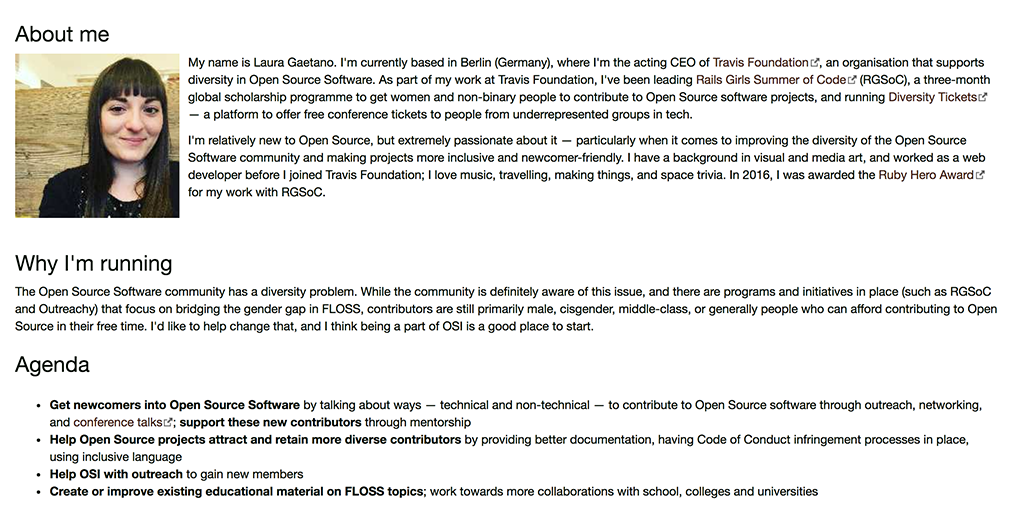 alicetragedy's tweet photo. I'm running for the @OpenSourceOrg Board elections this year ✨ Are you an OSI member? You can vote until March 16th! 
If you're not a member but want to become one, you can join here: https://t.co/8cwy72a3aS 
Here's the list of candidates &amp; their agendas: https://t.co/0hGICmr2hX https://t.co/xD2F6uaIS0
