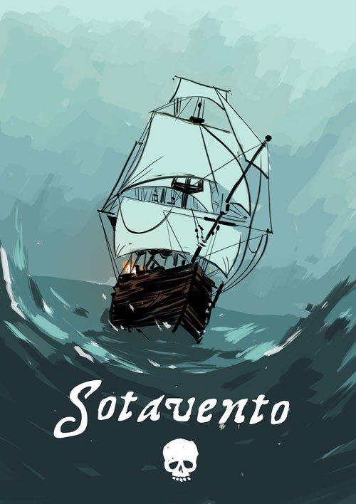 sotavento_juego's tweet photo. Muchos nos habíais pedido un cambio visual en la imagen de @sotavento_juego para su publicación: darle un tono más realista. Hoy tenemos el placer de enseñar una de las ilustraciones que @Bernardo_Marcos ha hecho para el juego. Nos encanta, ¿Qué os parece? 😀 @BlackBoxWork https://t.co/EUGkI3tCzM