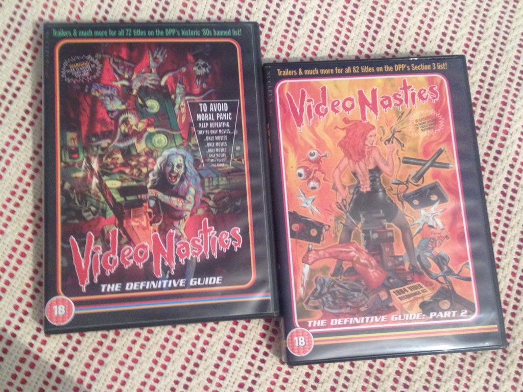pcjuk1's tweet photo. Essential viewing for horror fans and 1980s historians alike, best documentaries I've ever seen and the special features are beyond great. #VideoNasties #TheDefinitiveGuide @NucleusFilms I wish there was a part three lol https://t.co/IQ05b6XJG9