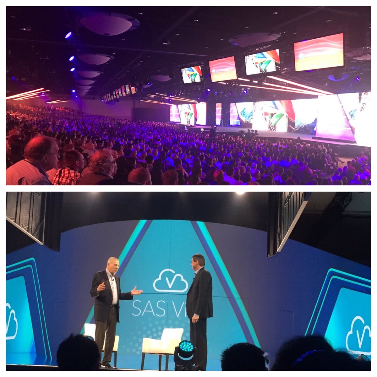 StaffingSAS_etc's tweet photo. I love opening night at #SASGF! It’s always high energy, exciting, and informative. #CountdownToDenver! #myfavoriteconference https://t.co/ycsZ9VVnX3