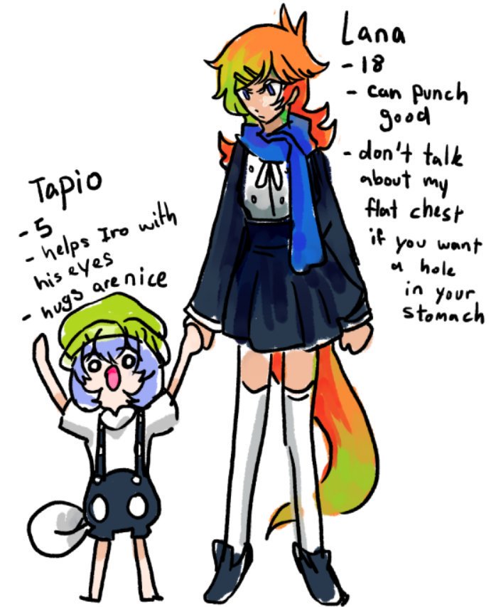 LizardlyGod's tweet image. Info on Scalis' kids
art of the girls made by: @/RemonGurin))