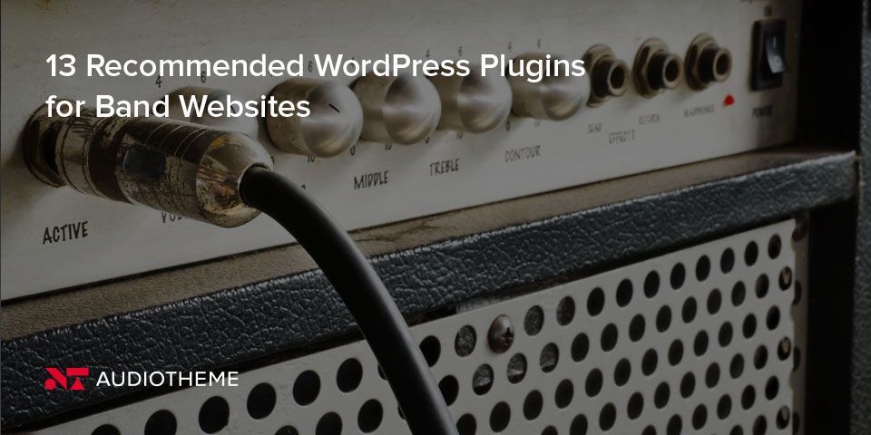 AudioTheme's tweet image. 13 Recommended WordPress Plugins for Band Websites - buff.ly/2F9eZlq 

#webdesign #musicians #bands