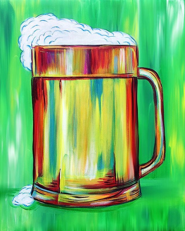 chelzart's tweet photo. “Beer Break” 🍺
.
I’ve been busting out paintings for @ThePaintSesh left and right...maybe it’s time for my own beer break! 🙊🍻
.
.
.
#Chelzart #ThePaintSesh #CreatingColorfully #CustomArtwork #AbstractArt #FreelanceArtist #FreelanceArt #Beer #BeerArt #CustomArt #CustomMade #… https://t.co/hDzFInX9kh