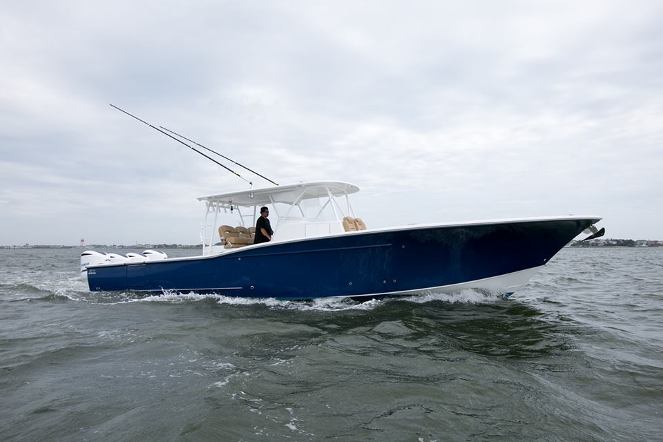 YachtDesign's tweet photo. The Davis 42 is a center console fishing boat. Every Boksa boat is engineered for the sea. We designed the David 42 with a narrow bow that pierces through the water. Enjoy the article from the editors of Southern Boating. https://t.co/CA8WuxBhYZ #BOATS #BuddyDavis #EggHarbor https://t.co/4YU8RwZ3FQ
