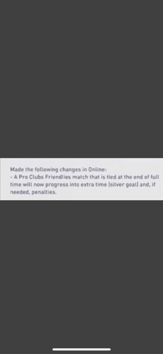 WorldofJCC's tweet photo. OH MY!!! Finally! PRO CLUBS HUGE CHANGE!! 

@TheVFL_ @OfficialVPG @FVPAA @VFOspain https://t.co/nSXZm6eZFp