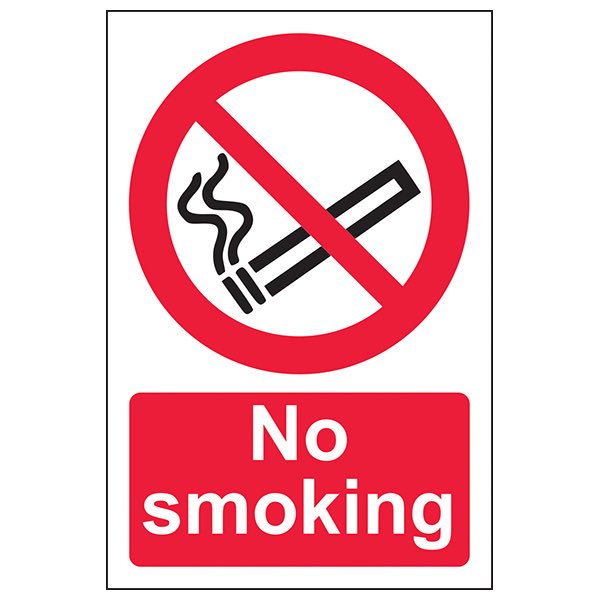 14/03/18 is National No Smoking Day.
Did you know that all businesses are required to display No Smoking Signs on their premises or in work vehicles. Failure to display Signs can result in fines of up to £1,000.
Contact today for our range of ‘No Smoking’ &amp; other H &amp; S Signs.
