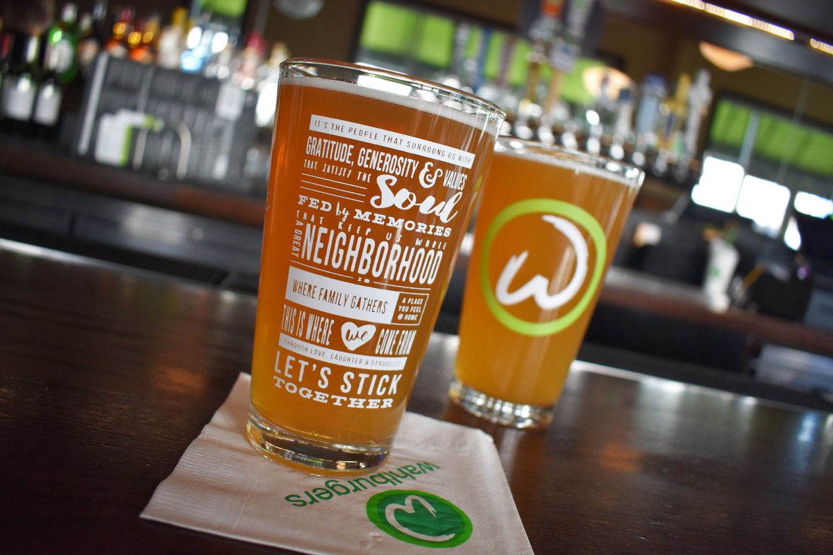 Enjoy a Wahlbrewski while watching the madness!  For a limited time, get a Wahlburgers pint glass and a Wahlbrewski for $10.  Pint glasses vary by location #wahlburgers #wahlbrewski