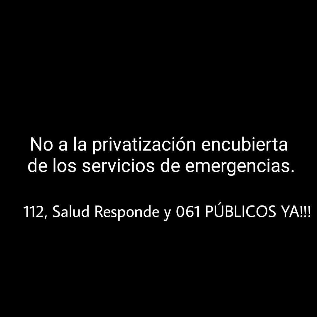 Hacer negocios con las desgracias debe parar@TeresaRodr_ <a href="/susanadiaz/">Susana Díaz Pacheco</a> <a href="/MailloAntonio/">Antonio Maíllo 🇪🇭🔻</a>  #112saludResponde061PublicosYa
